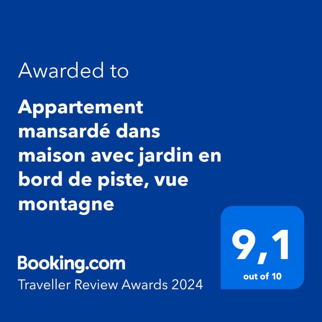 Logement Mansarde Dans Maison Avec Jardin En Bord De Piste, Vue Montagne Ле-Уш Екстер'єр фото